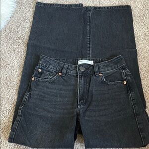 Garage Black Straight Leg Pants
